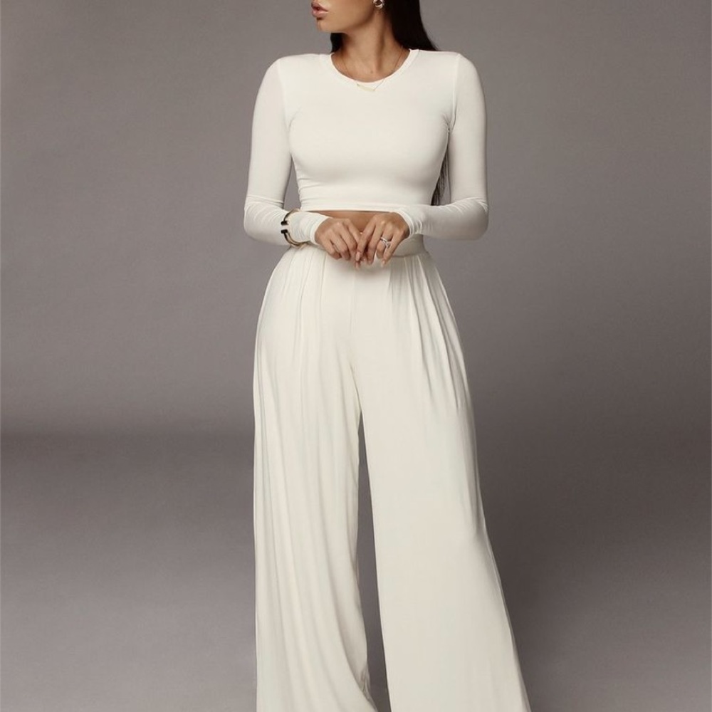 Smooth Long Sleeve Crop Top